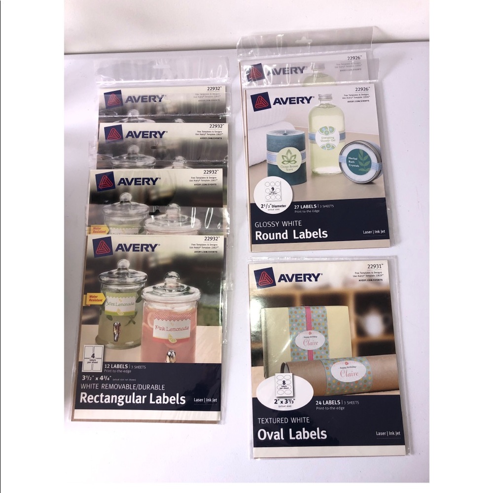 Avery Fancy Printable Labels Arts & Crafts, Christmas Gifts Hobbies Organization